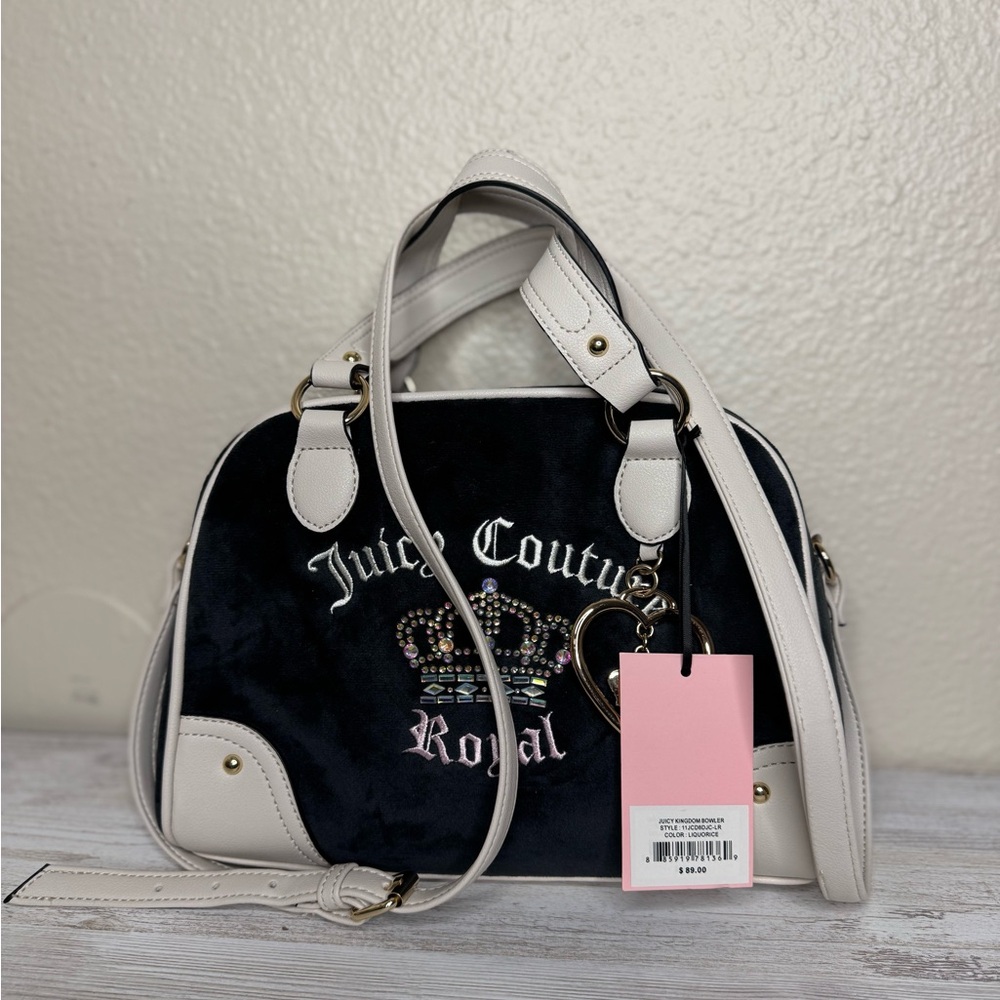 Juicy Couture Black and White Satchel